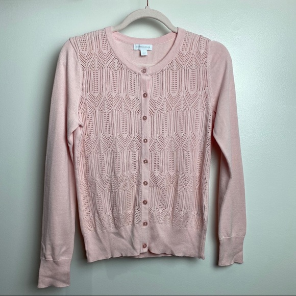 Charter Club Sweaters - New small Charter Club pale pink cardigan sweater